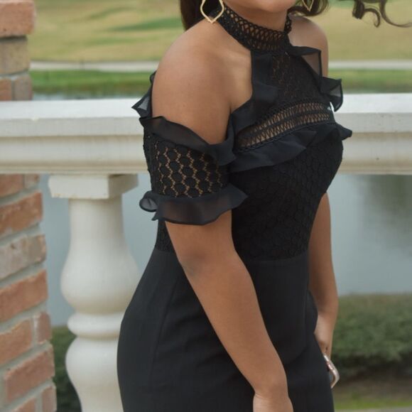 Dillards Black Mini Dress - Picture 3 of 3